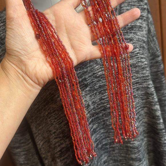 Lariat style multi strand beaded necklace - Picture 8 of 17